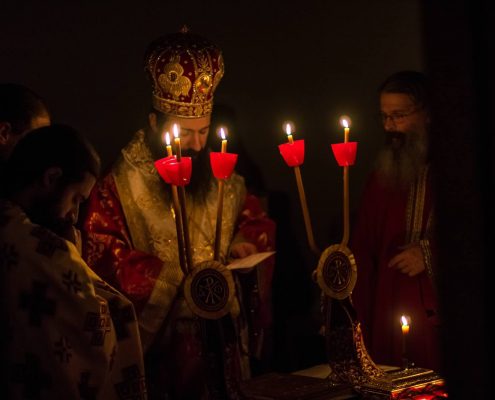 Divine services a Saint John's Monastery