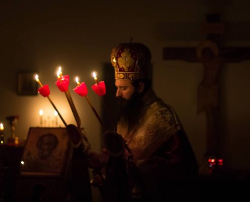 Divine services a Saint John's Monastery