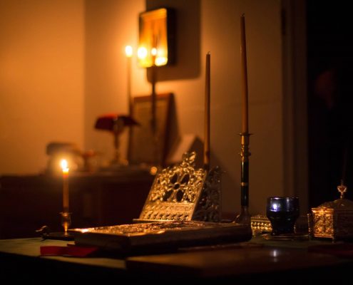 Divine services a Saint John's Monastery