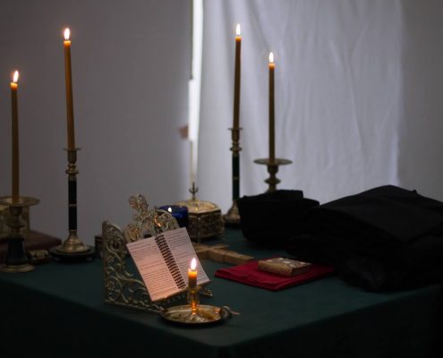 Divine services a Saint John's Monastery