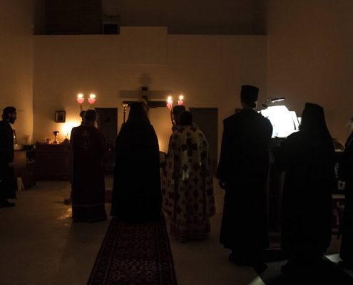 Divine services a Saint John's Monastery