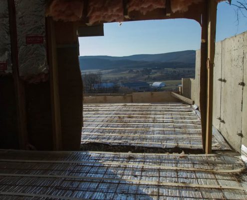 Chapels and church ready for slab pour