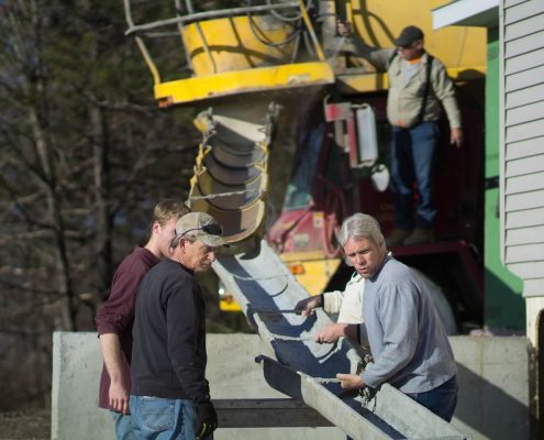 Final adjustments before the first pour